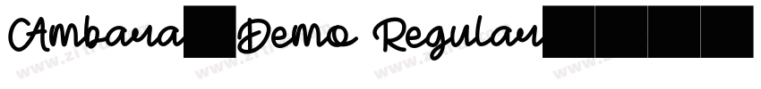 Ambara_Demo Regular字体转换